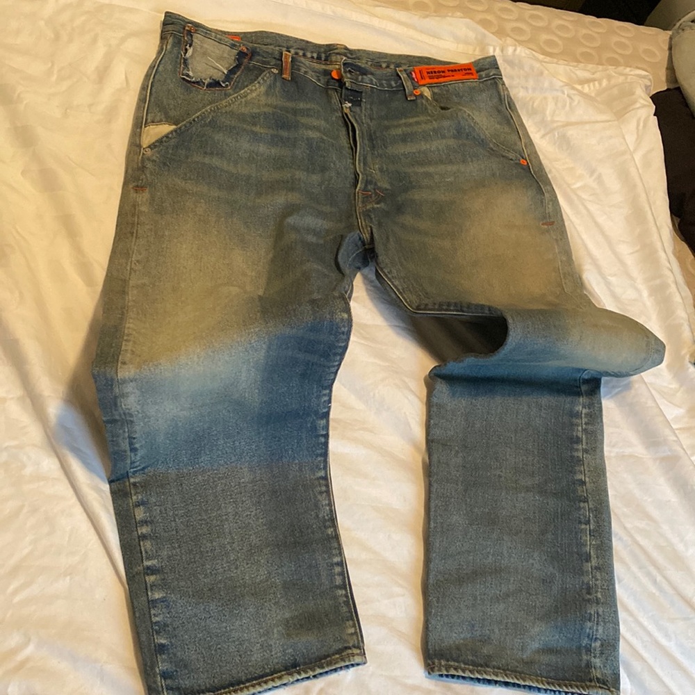 Heron Preston And Levi Strauss collaboration denim
